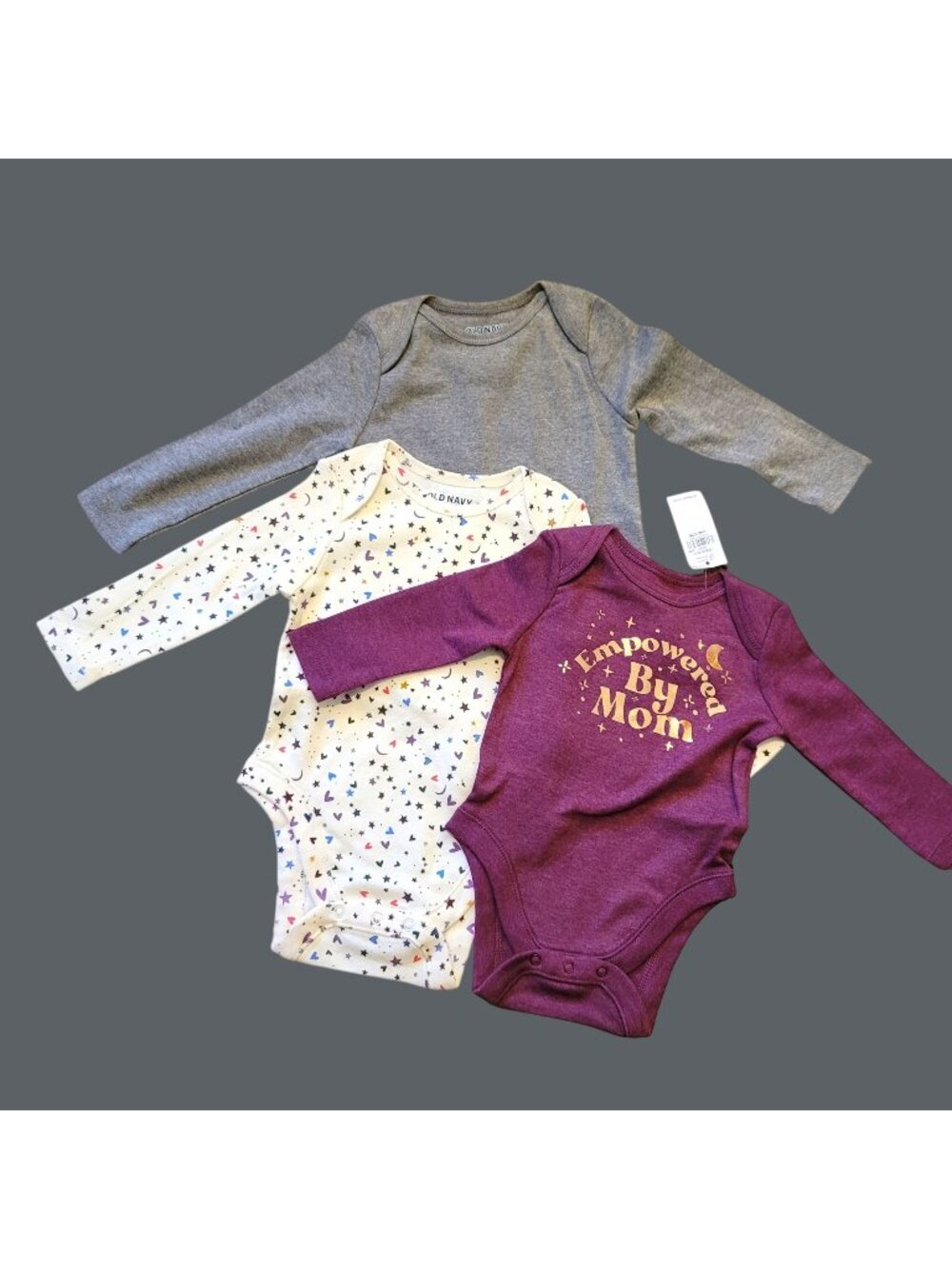 Old Navy Baby Girl Tops One Piece Set Empowered by Mom 0-12 months NWT JJ1985